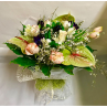 bouquet anturium e rose