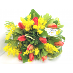 Speciale 8 marzo bouquet mimosa e tulipani